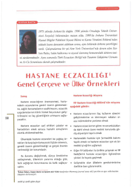 Hastane Eczacılığı - T&uuml;rk Eczacıları Birliği E