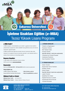Çukurova Üniversitesi | Uzaktan Eğitim Sistemi e