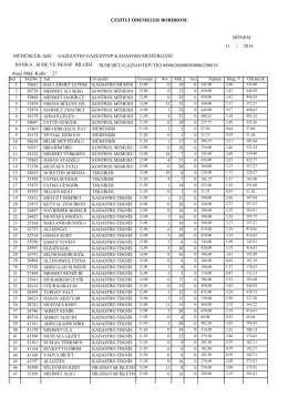 &Ccedil;EğĞTLĞ &Ouml;DEMELER BORDROSU 2014 11 D&Ouml;NEM 27 BANKA