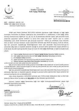 Scanned Document - İzmir Halk Sağlığı Müdürlüğü