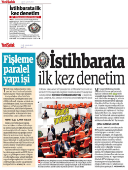 istihbarata ilk kez denetim
