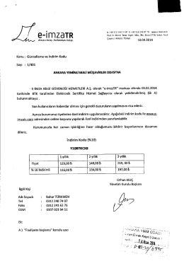 Ek1 - Ankara YMM