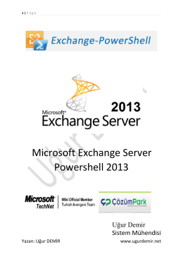 Exchange 2013 Powershell E-Book - Technet Gallery