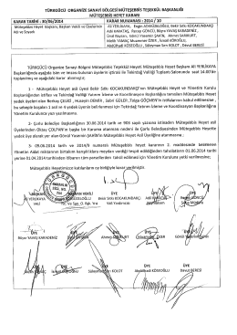 Tüakeücü oRGANIzE sANAYi aöteesi Müreşeeals