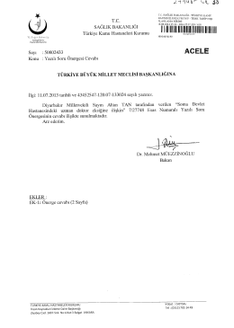 Süresi Geçtikten Sonra Gelen Cevap