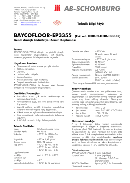 Teknik Bilgi Föyü BAYCOFLOOR-EP3355 (Eski adı - ab