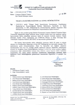 T.c. - Trakya Elektrik Dağıtım A.Ş.