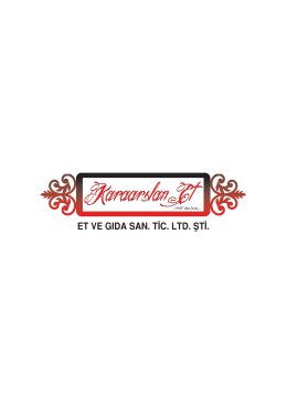 ET VE GIDA SAN. TİC. LTD. ŞTİ.