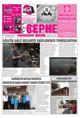 17.09.2014 Tarihli Cephe Gazetesi