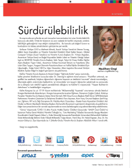 Sürdürülebilirlík