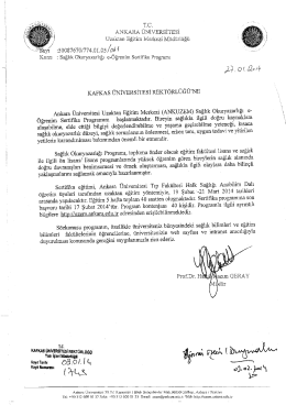 ANKARA Üıvivsastresi - Kafkas Üniversitesi
