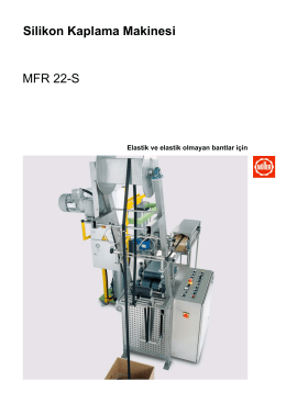 Silikon Kaplama Makinesi MFR 22-S