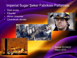 Imperial Sugar Şeker Fabrikası Patlaması
