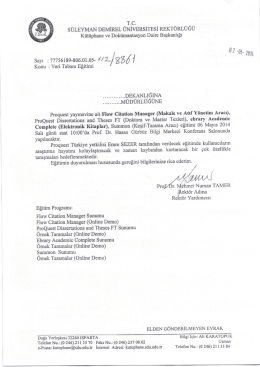 s&Uuml;LEYMAN DEMİREL &Uuml;NİVERSİTESİ REKT&Ouml;RL&Uuml;G&Uuml;