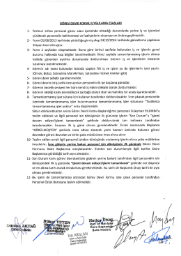 Görev Devri Esasları - İstanbul Üniversitesi | İdari ve Mali İşler Daire