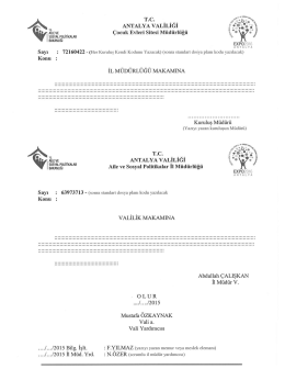 Scanned Document - Antalya Aile ve Sosyal Politikalar İl Müdürlüğü