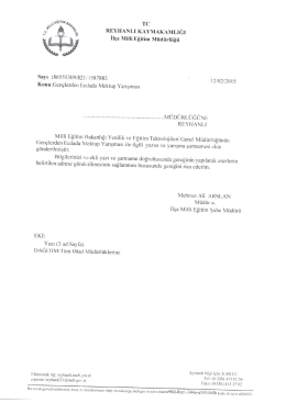 Gen&ccedil;lerden Ecdada Mektup Yarışması