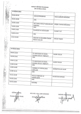 asalet eğitimi programı