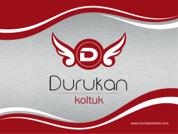 e katalog - durukan koltuk