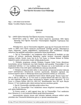Tereddüte Düşülen Hususlar - Millî Eğitim Bakanlığı Ortaöğretim
