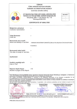ETİ MADEN İŞLETMELERİ GENEL MÜDÜRLÜĞUÜ AB_0403-T