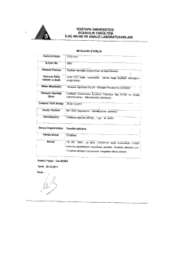 Yeditepe Üniversitesi Eczacılık Fakültesi İlaç AR-GE ve