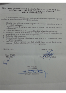 T.C. GIDA TARIM VE HAYVANCILIK BAKANLIĞI Bitkisel &Uuml;retim