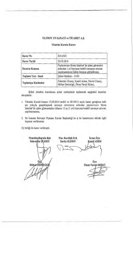 Piyasa Yapıcılı Sürekli Müzayede Yöntemiyle İşlem