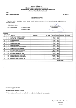 Genel - Depar Timing