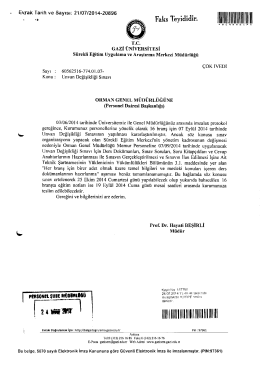 www.asemkom.org.tr Resmi mühür ve imza bulunmayan bültenler