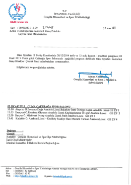 Genç Erkekler Çeyrek Final Müsabakaları