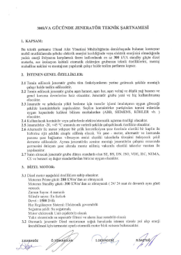 Teknik Şartname