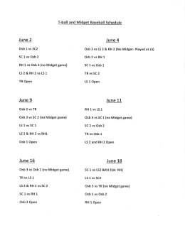 T-Ball Midget Baseball