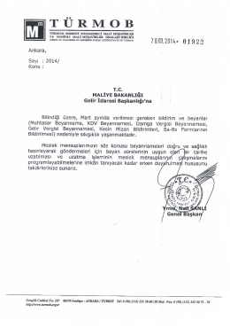 türmob yazısı