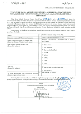 İhra&ccedil; belgesi