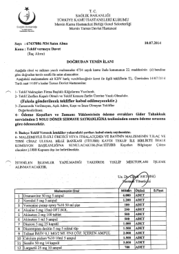 T&Uuml;RKİYE KAMU HASTANELERİ KURUMU