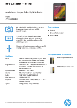 HP Tablet Fact tag A6