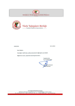 Türk Tabipleri Birliği - İstanbul Tıp Fakültesi