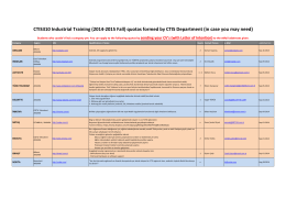 CTIS310 Industrial Training (2014-2015 Fall) quotas formed by CTIS