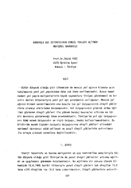 Karayolu Ağı Üstyapısının Dingil Yükleri Altın da Muhtemel Davranışı