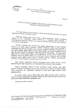 Yabancı Uyruklu Öğrencilerin Genel Sağlık Sigortası Hakkında