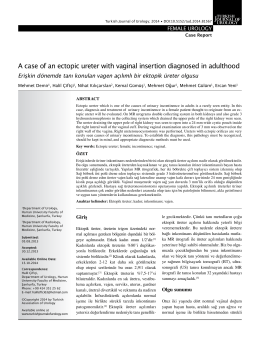 Tam Metin (PDF) - Turkish Journal of Urology