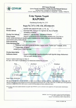 EPS CE Belgesi