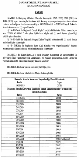 Kararın Eki Karar