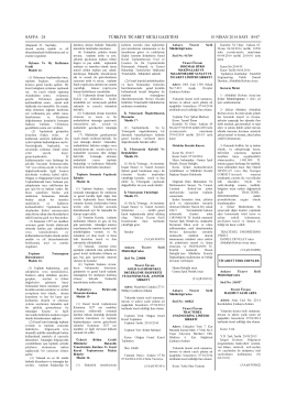 10.04.2014 tarihli ticaret sicil gazetesi