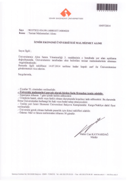 1010702014 - İzmir Ekonomi &Uuml;niversitesi