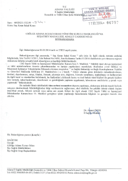 gelen yazı i&ccedil;in tıklayınız