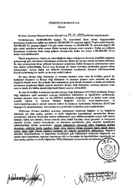 İŞ BANKASI As. - T&uuml;rkiye İş Bankası
