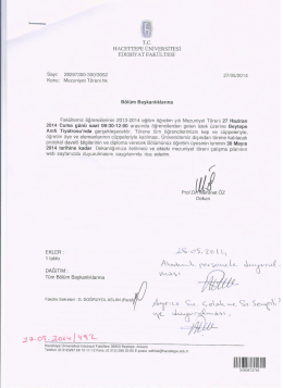 Tc HACETTEPE &Uuml;NivıaRstTışst EDEBIYAT FAKULTEsı
