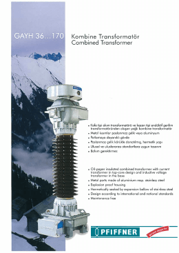 Akım-Gerilim (Combined) 36…170 kV